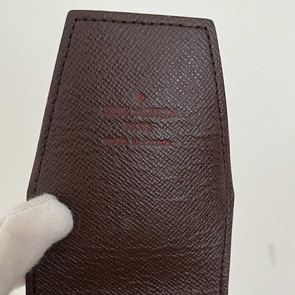 Louis Vuitton Damier Ebene Cigarette Accessory Case Unisex EUC COA Circa 2007 - Picture 14 of 17